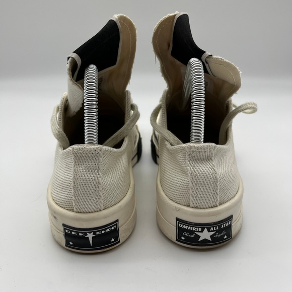 Converse x Rick Owens DRKSHDW TURBODRK Chuck 70 Low Lily White 172345C Mens 5W7 - Picture 5 of 11